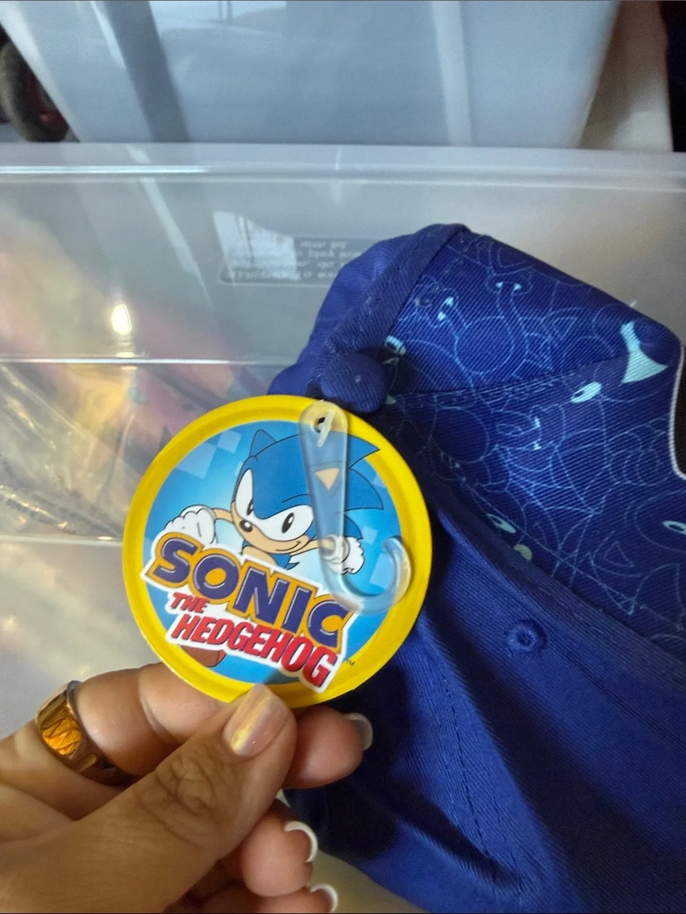 Sonic The Hedgehog Kids Blue Baseball Cap